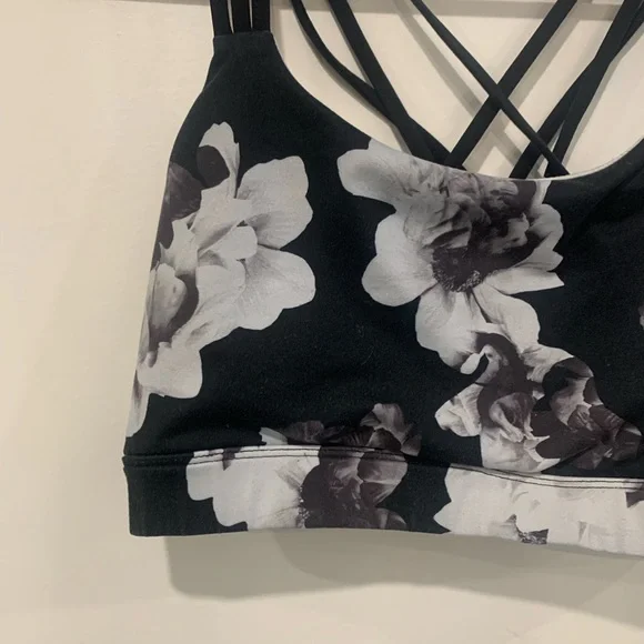 GAP Floral Sports Bra Size M - Picture 2 of 8